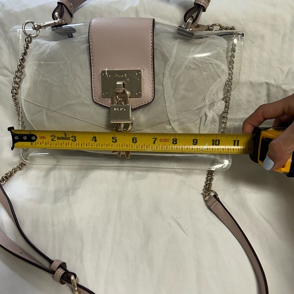 DKNY clear and pink nude small shoulder bag. - Picture 10 of 17